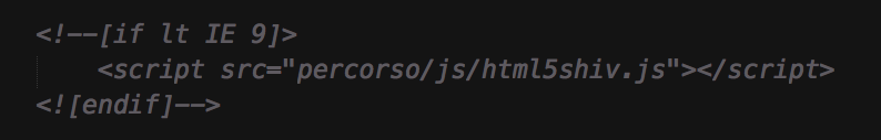 Inseriamo html5shiv.js